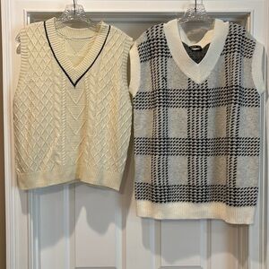 SHEIN Sleeveless Sweaters size small (2 sold together)